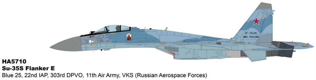 Hobby Master 1/72 HA5710 Su-35S Flanker E Blue 25 22nd IAP Russian Aerospace Forces