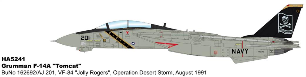Hobby Master HA5241 Grumman F-14A Tomcat VF84 Jolly Rogers Operation Desert Storm 1/72