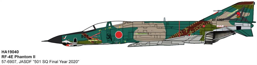 Hobby Master HA19040 RF-4E Phantom II JASDF 501 SQ Final Year 2020 1/72