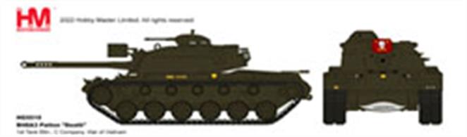 "M48A3 Patton ""Death"" 1st Tank Bttn., C Company, War of Vietnam"