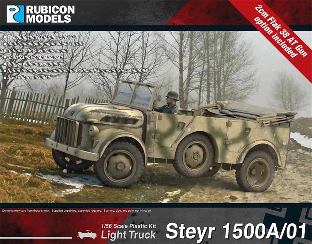 Rubicon Models 1/56 28mm 280113 German Steyr 1500A/01 Light Truck Kit