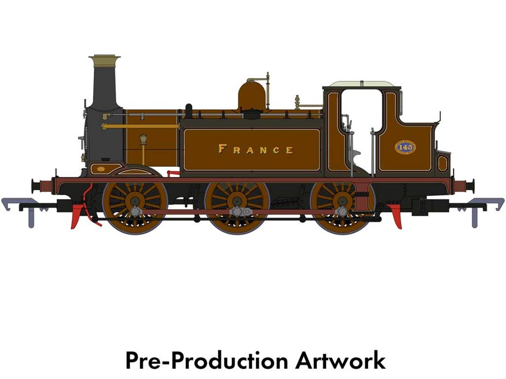 Rapido Trains OO 936001 LBSCR 145 France Class E1 0-6-0T LB&SCR Golden Ochre Livery