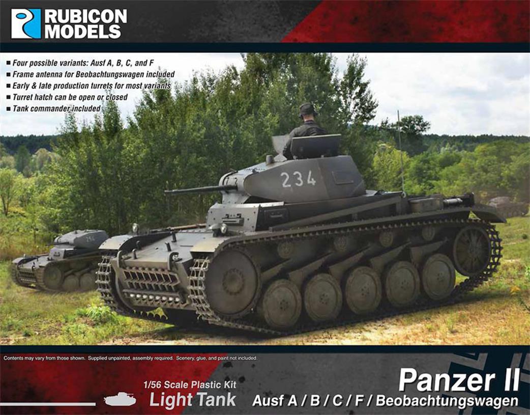 Rubicon Models 1/56 28mm 280112 German Panzer II Ausf ABCF Beobachtungswagen