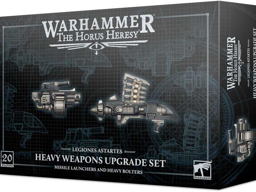 Games Workshop 25mm 31-04 Horus Heresy Legiones Astartes Missile Launchers & Heavy Bolters Heavy Weapons Upgrade Set