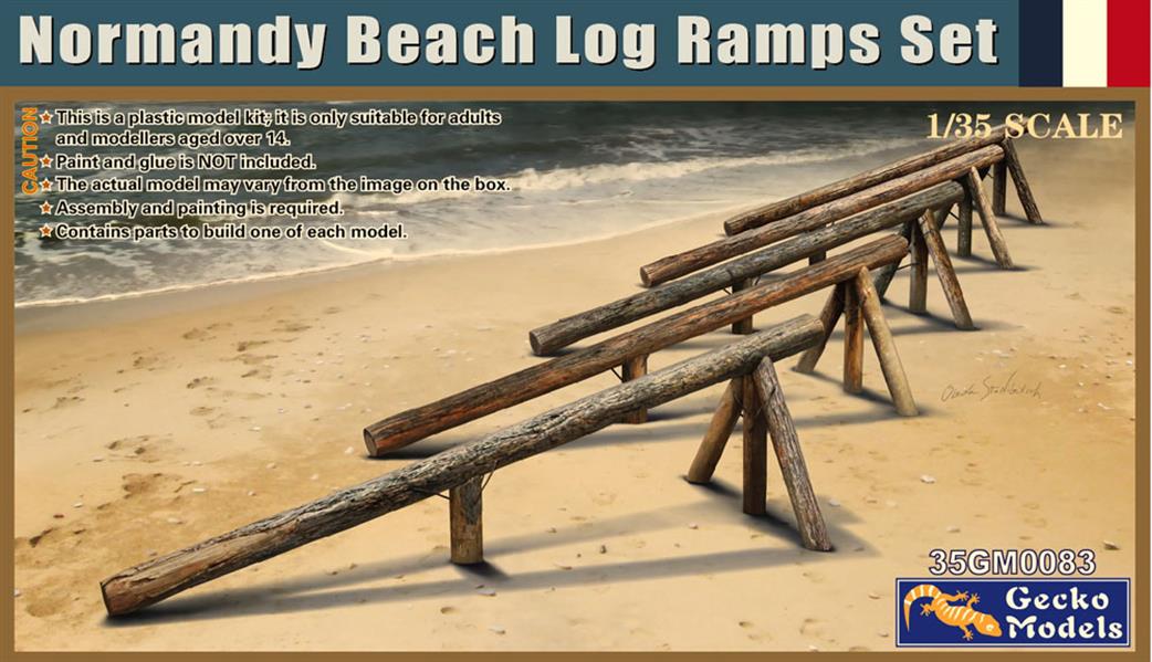 Gecko Models 35GM0083 Normandy Beach Log Ramps Set 1/35