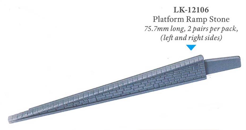 Peco TT:120 LK-12106 Stone Platform Ramps Edge