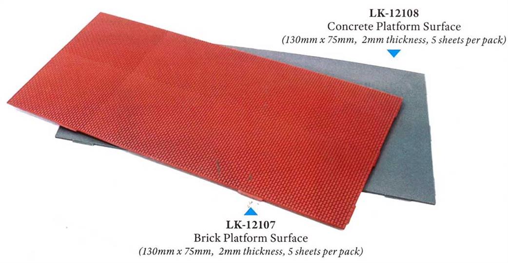 Peco LK-12108 Concrete Surface for Platforms & Pavements TT:120