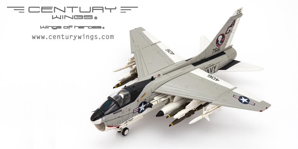 Century Wings CW001644 F-8E Crusader US Marine Corp Death Angels DB8 1966 Diecast Aircraft Model 1/72