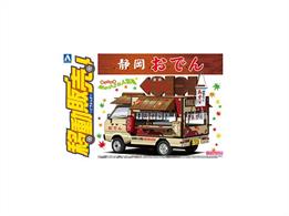 Aoshima 06372 1/24 Shizuoka Oden Catering Van KitThe 1/24 Catering Machine Series is a fun and realistic series of various mobile catering vehicles that appear in various scenes such as neighborhood supermarkets, office districts, and event venues!