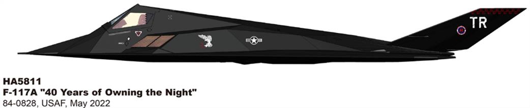 Hobby Master 1/72 HA5811 Lockheed F-117A Nighthawk 40 Years of Owning the Night