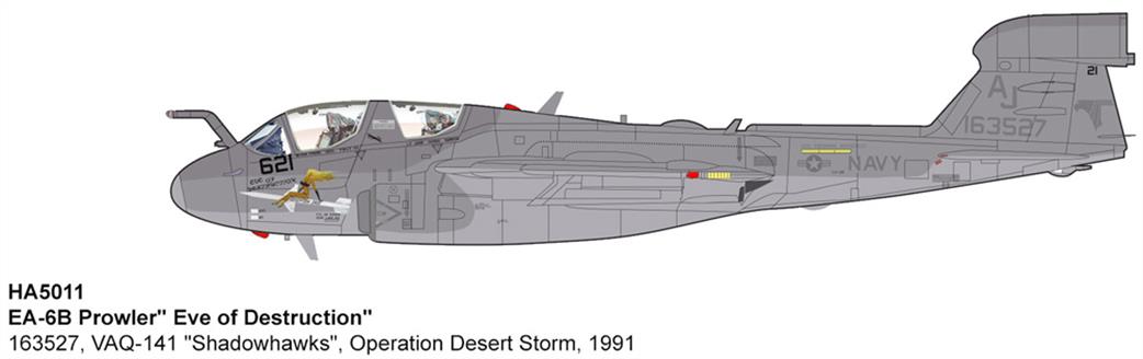 Hobby Master 1/72 HA5011 Grumman EA-6B Prowler Eve of Destruction Shadowhawks Operation Desert Storm