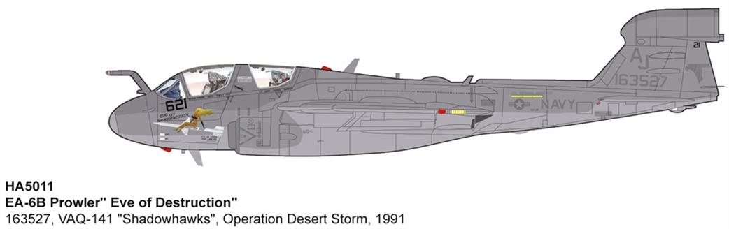 Hobby Master HA5011 Grumman EA-6B Prowler Eve of Destruction Shadowhawks Operation Desert Storm 1/72