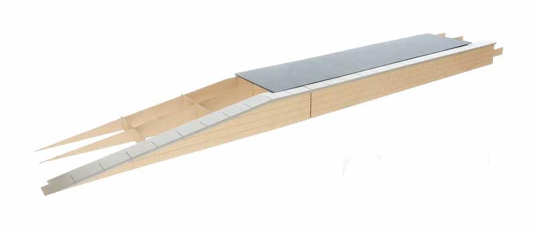 Dapol Kitmaster O Gauge 7B-000-018 Concrete Station Bay Platform L Shape Top Piece