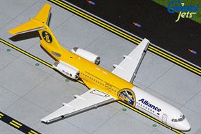 Geminia Jets G2UTY987 is a 1/200th scale diecast model of an Alliance Airlines Fokker 100 Southern