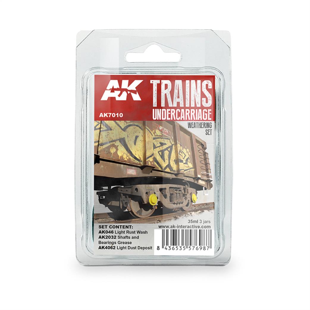 AK Interactive  AK7010 Train Weathering Paint Set Vol 2