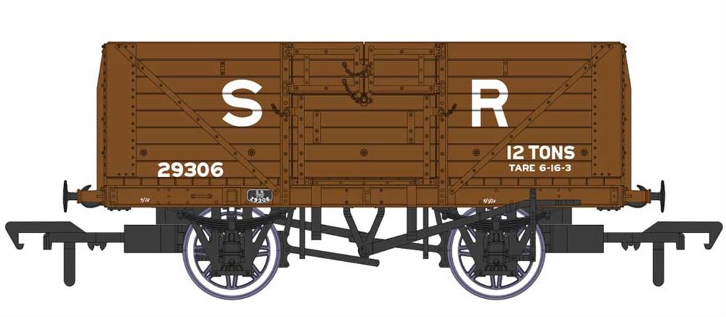 Rapido Trains OO 940001 SR 29306 Dia.1379 8 Plank Open Wagon SR Goods Brown Large Lettering