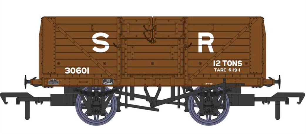 Rapido Trains OO 940002 SR 30601 Dia.1379 8 Plank Open Wagon SR Goods Brown Large Lettering