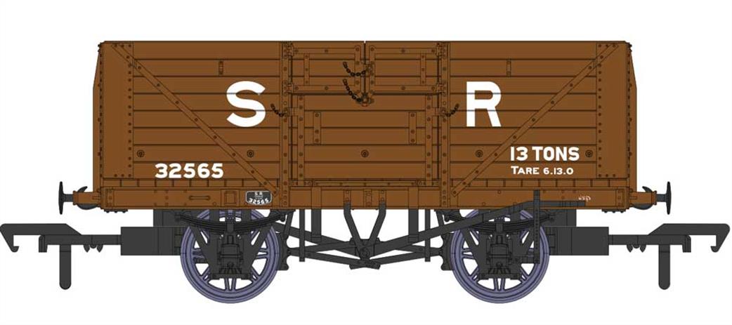 Rapido Trains 940005 SR 32565 Dia.1379 8 Plank Open Wagon SR Goods Brown Large Lettering OO
