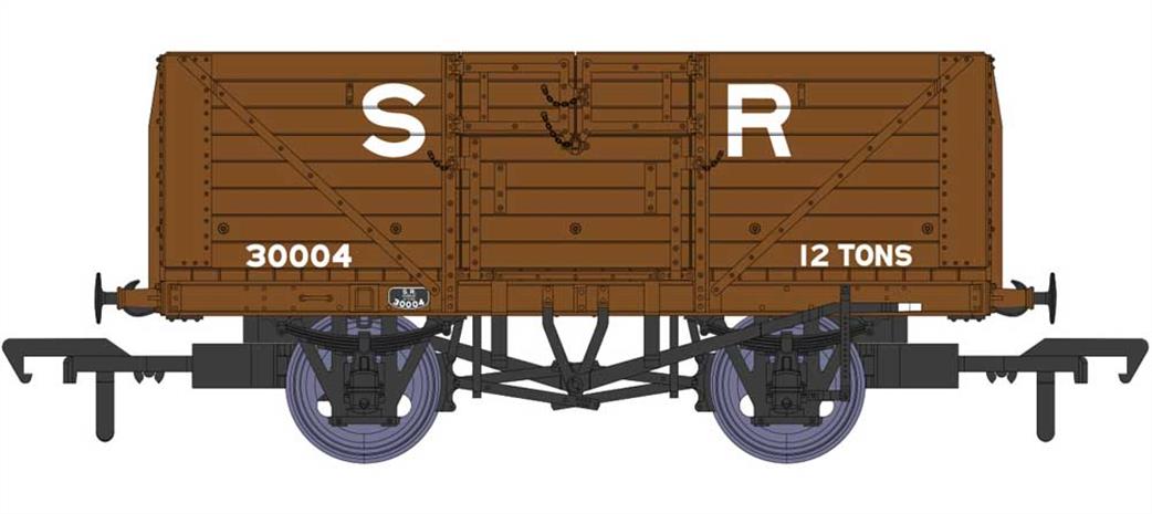 Rapido Trains 940009 SR 30004 Dia.1379 8 Plank Open Wagon SR Goods Brown Large Lettering OO