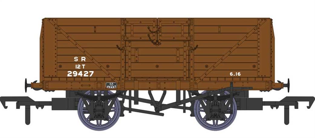 Rapido Trains OO 940011 SR 29427 Dia.1379 8 Plank Open Wagon SR Goods Brown Small Lettering