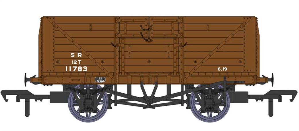 Rapido Trains OO 940019 SR 11783 Dia.1400 8 Plank Open Wagon SR Goods Brown Small Lettering