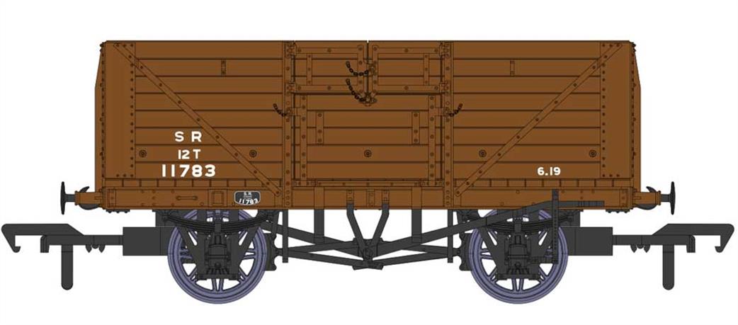 Rapido Trains 940019 SR 11783 Dia.1400 8 Plank Open Wagon SR Goods Brown Small Lettering OO