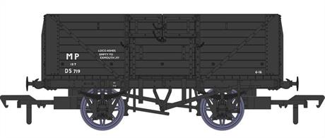 Detailed model of the Southern Railway standard design 8 plank open wagons with their distinctive hinged top doors produced by Rapido Trains. These open wagons were the most numerous type built by the Southern Railway, with over 8,000 constructed between 1926 and 1937. The majority of these passed to  British Railways ownership at nationalisation.This model diagram D1379 wagon DS719 features the 9ft wheelbase chassis, Morton brake levers and split-spoke wheels. Finished in British Railways engineers black livery and in use by the Motive Power Department.
