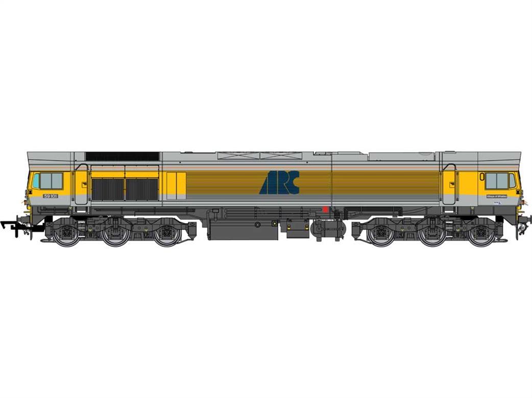 Dapol 4D-005-006 ARC 59101 Village of Whatley Class 59/1 Co-Co Diesel Freight Locomotive Revised ARC Yellow OO