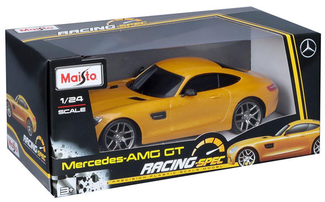 Maisto 1/18 M37150F Plastic Collection Mercedes AMG GT Car Model
