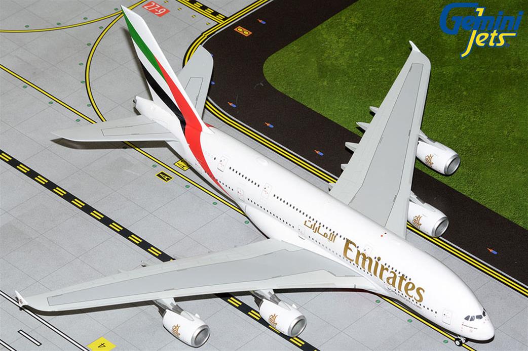 Gemini Jets 1/200 G2UAE1049 Emirates Airbus A380-800 Diecast Aircraft Model
