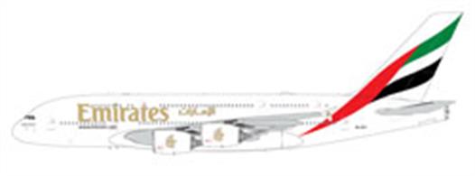 G2UAE1049 Emirates Airbus A380-800 Diecast Aircraft Model