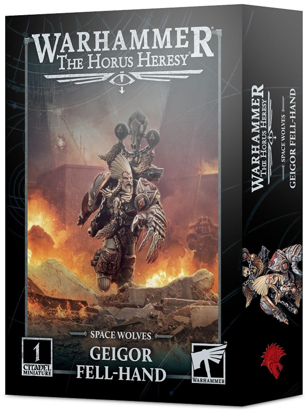 Games Workshop 25mm 31-10 Horus Heresy Space Wolves Geigor Fell-Hand