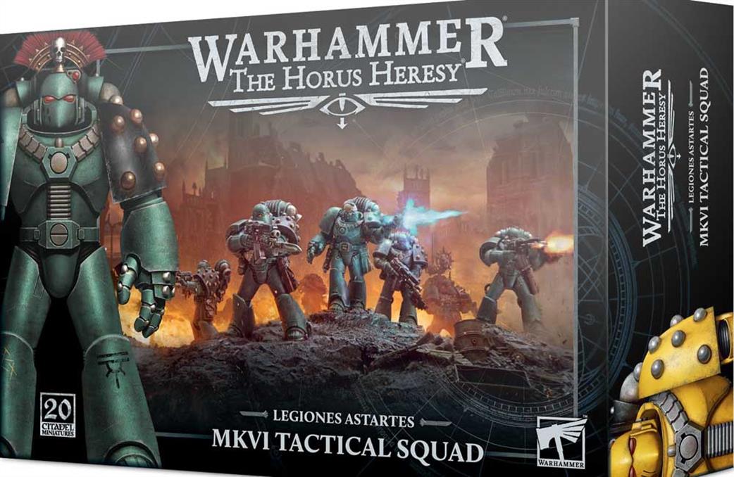Games Workshop 25mm 31-23 Horus Heresy Legiones Astartes MKVI Tactical Squad