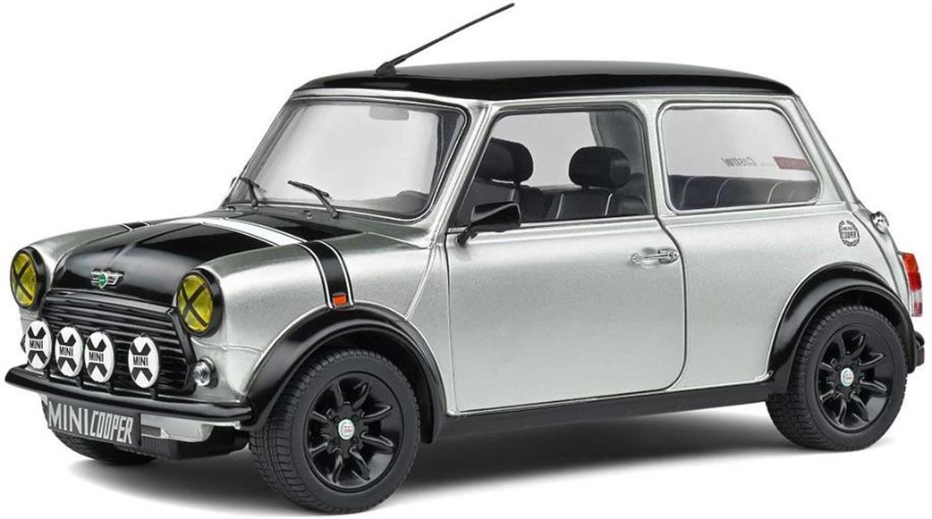 Solido 1/18 S1800608 Mini Cooper Sport Platinum Silver 1998