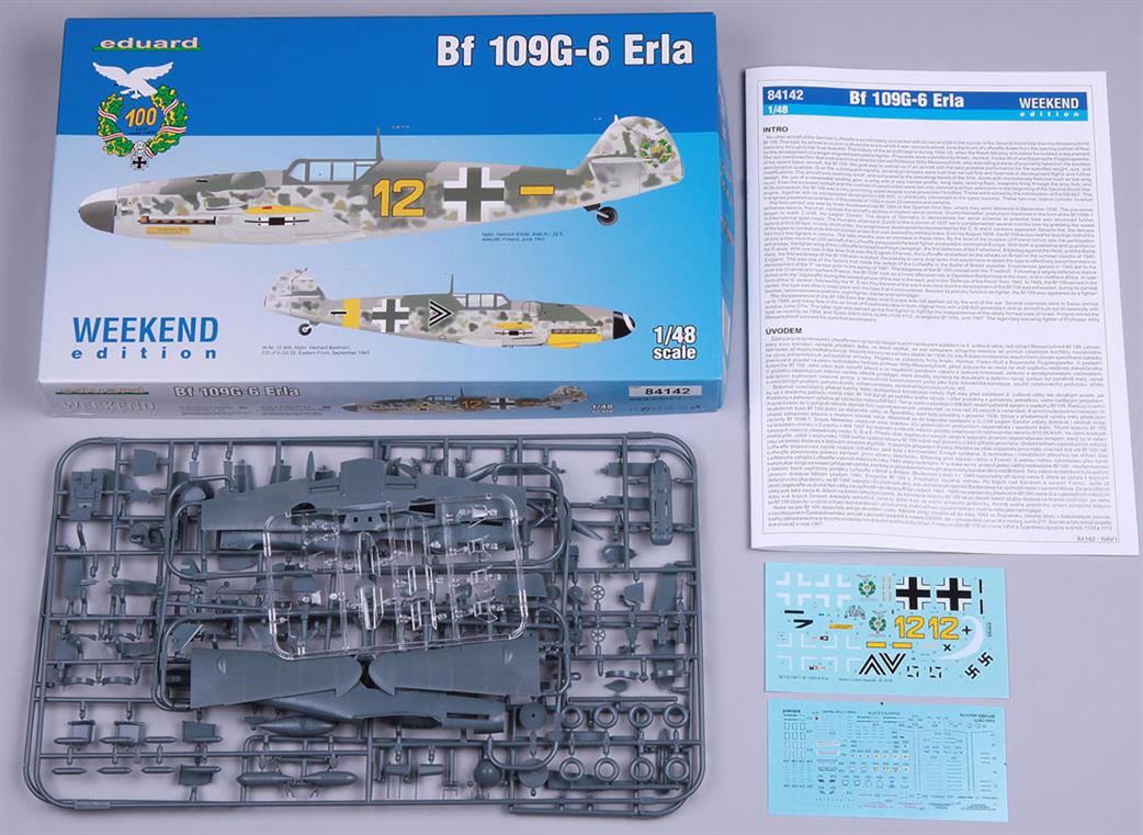 Eduard 1/48th 84142 Messerschmitt Bf-109G-6 ERLA WW2 Fighter Aircraft kit