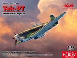 ICM 32090 is a 1/32nd Yak-7t WWII Soviet Fighter Plastic Kit