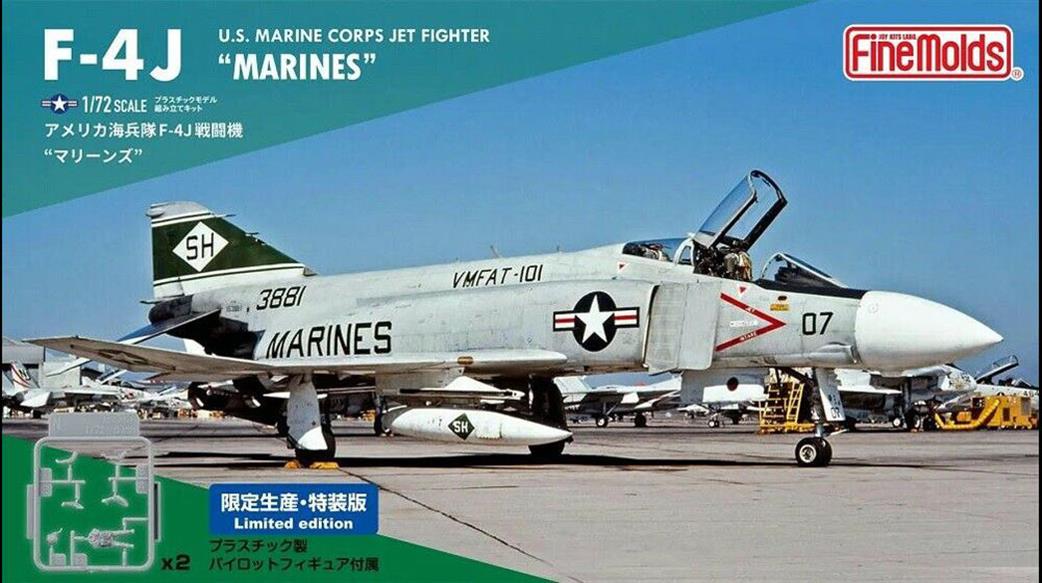 Fine Molds 1/72 72843 F-4J Phantom US Marine Corps Jet Fighter