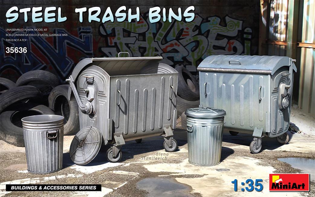 MiniArt 1/35 35636 Steel Trash Bins