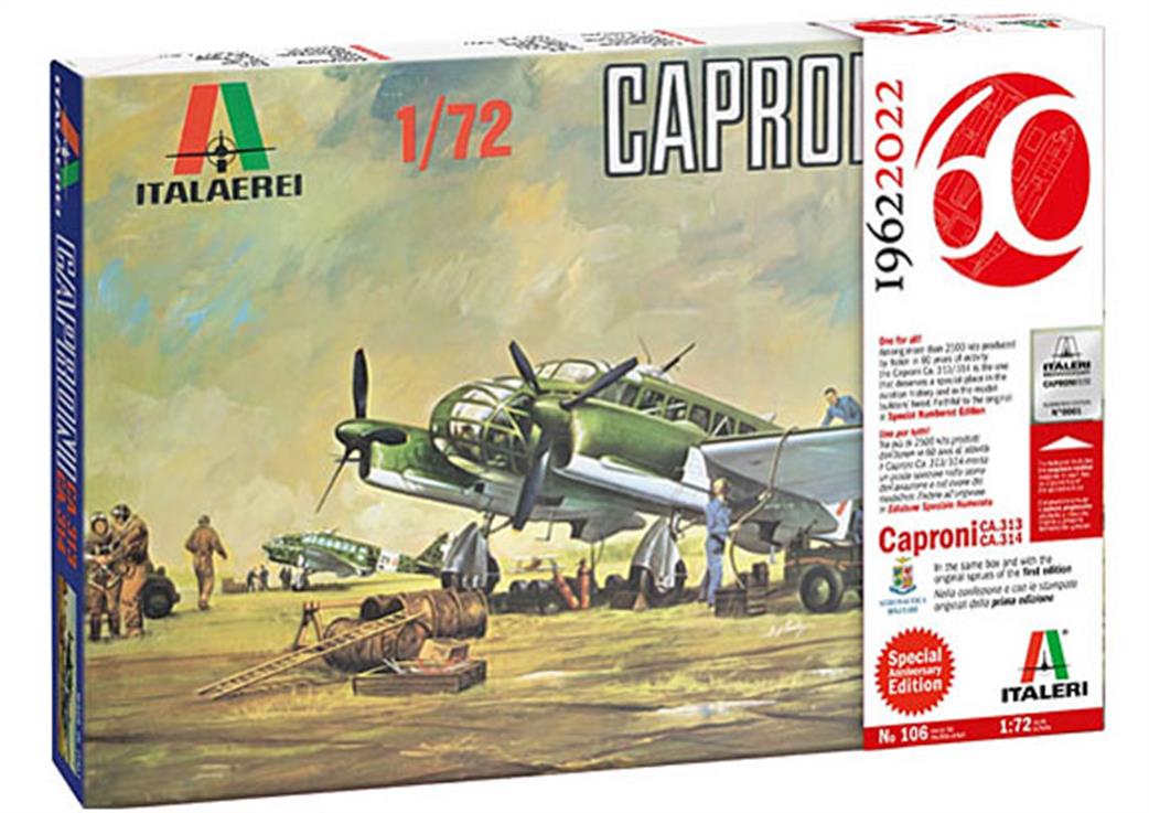 Italeri 1/72 106 Caproni CA.313/314 Ltd Edition