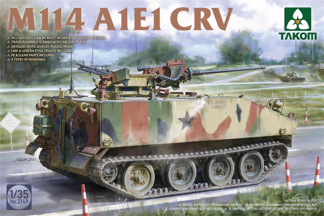Takom 1/35 02149 M114 A1E1 CRV US Army APC Kit