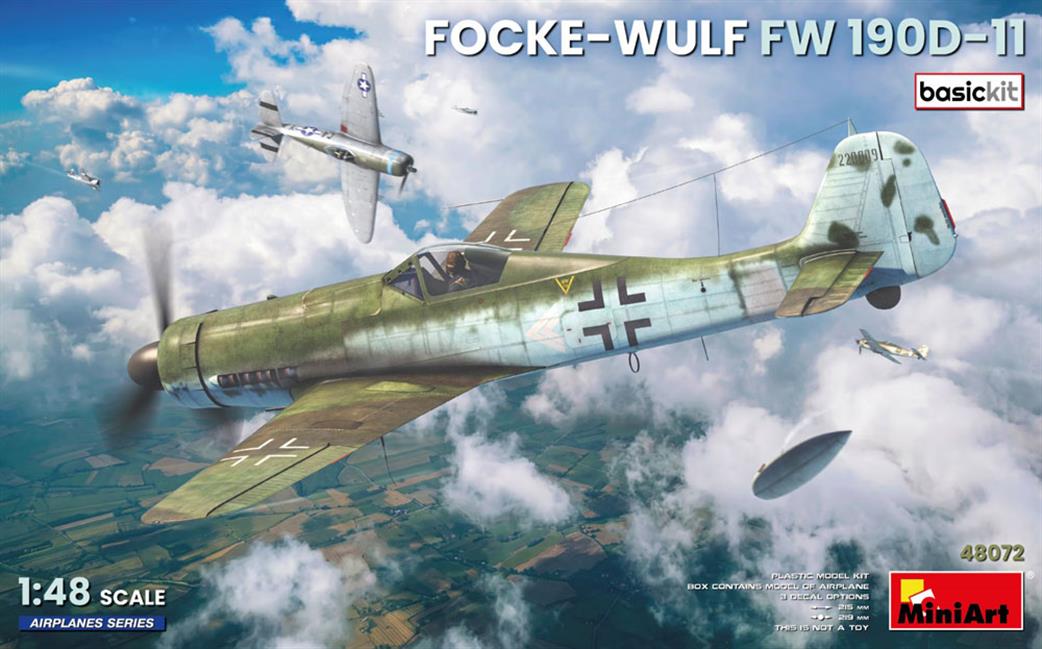 MiniArt 1/48 48072 Focke-Wulf FW190D-11 WW2 German Fighter Basic Kit