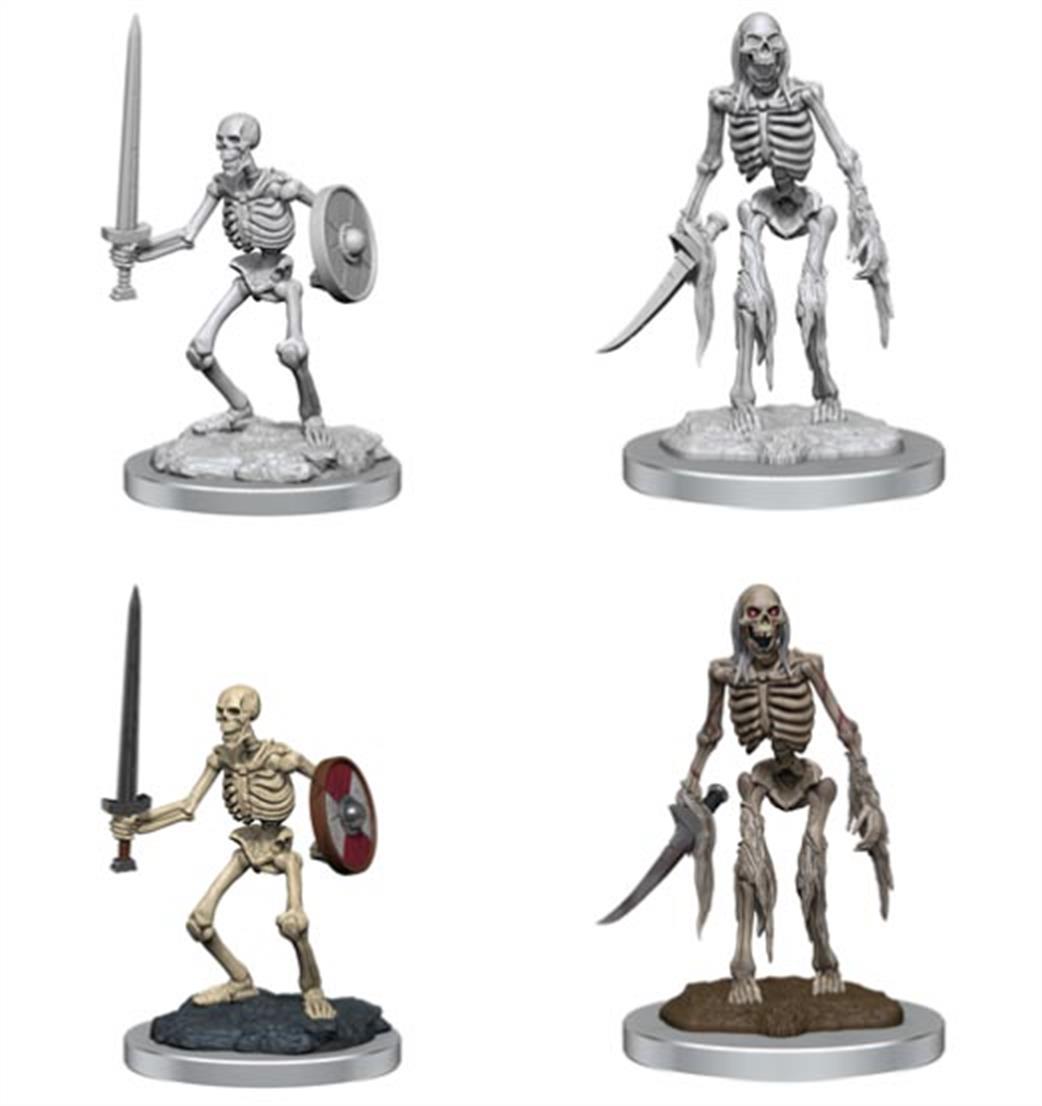 Wizkids  90533 Skeletons: Wizkids Deep Cuts Unpainted Miniatures