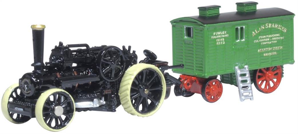 Oxford Diecast 1/148 NFBB002 Fowler BB1 Ploughing Engine No15222 Bristol Rover & Living Wagon
