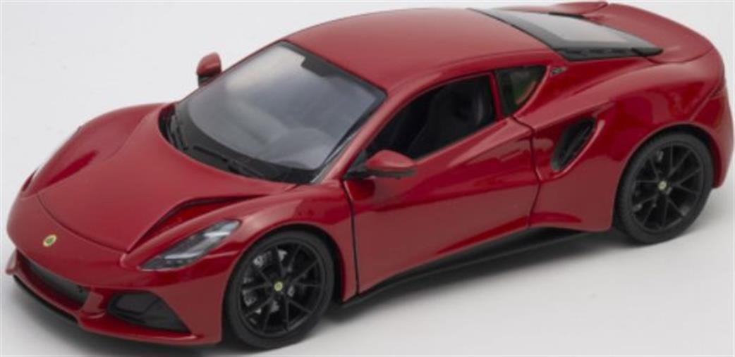 Welly 1/24 24115R Lotus Emira Red Diecast Model