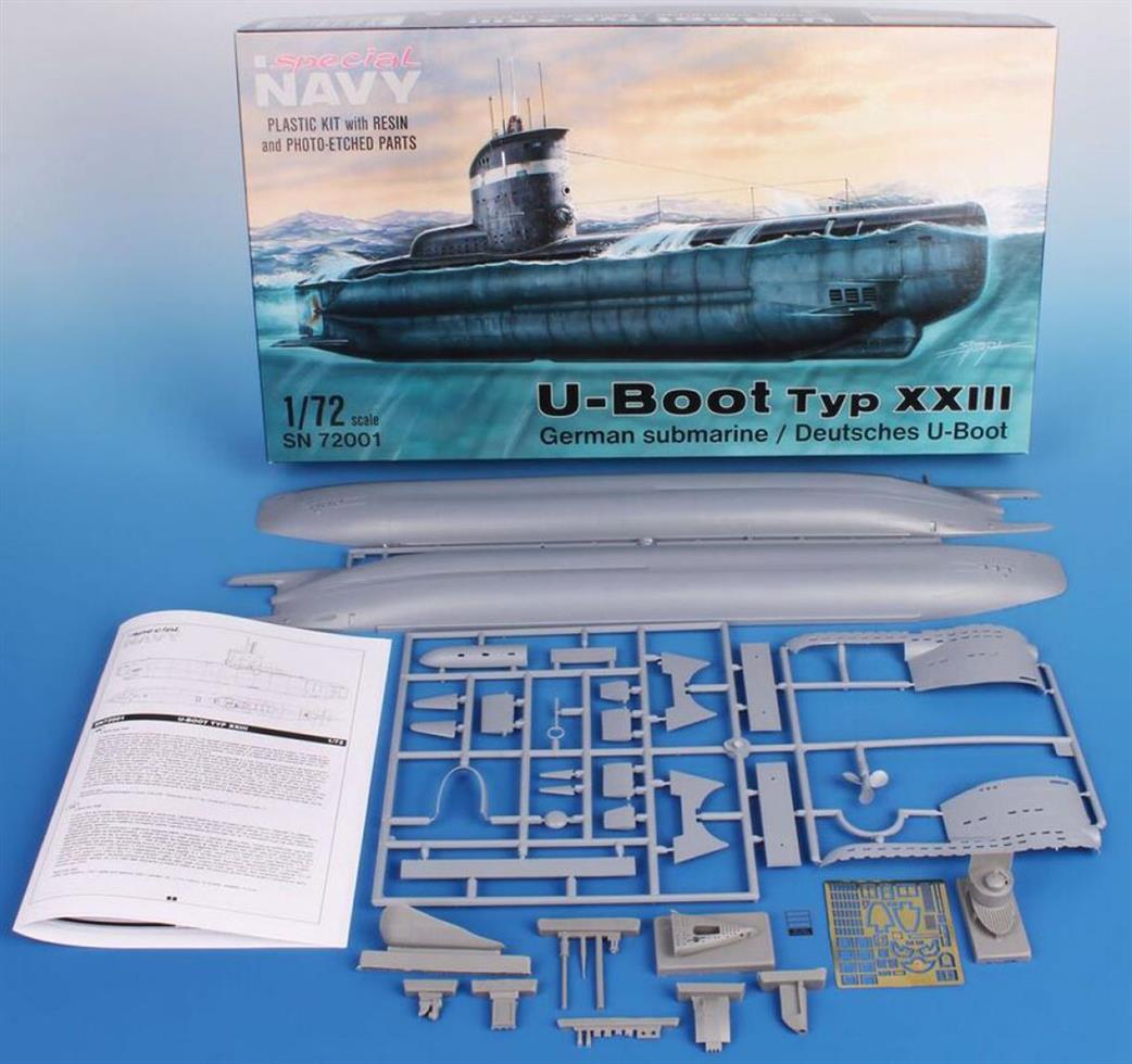 Special Hobby 1/72 72001 German U Boat Type XXIII plastic Kit