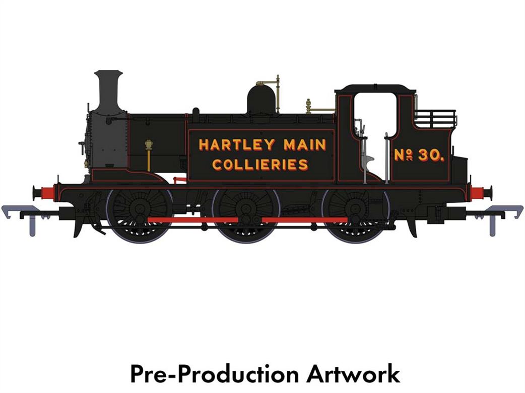 Rapido Trains OO 936014 Hartley Main Collieries 30 ex-LBSCR Class E1 0-6-0T