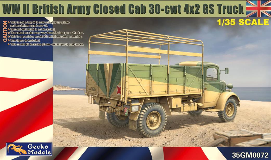 Gecko Models 1/35 35GM0072 British Army Open Cab 30 CWT 4 X 2 GS Truck Kit
