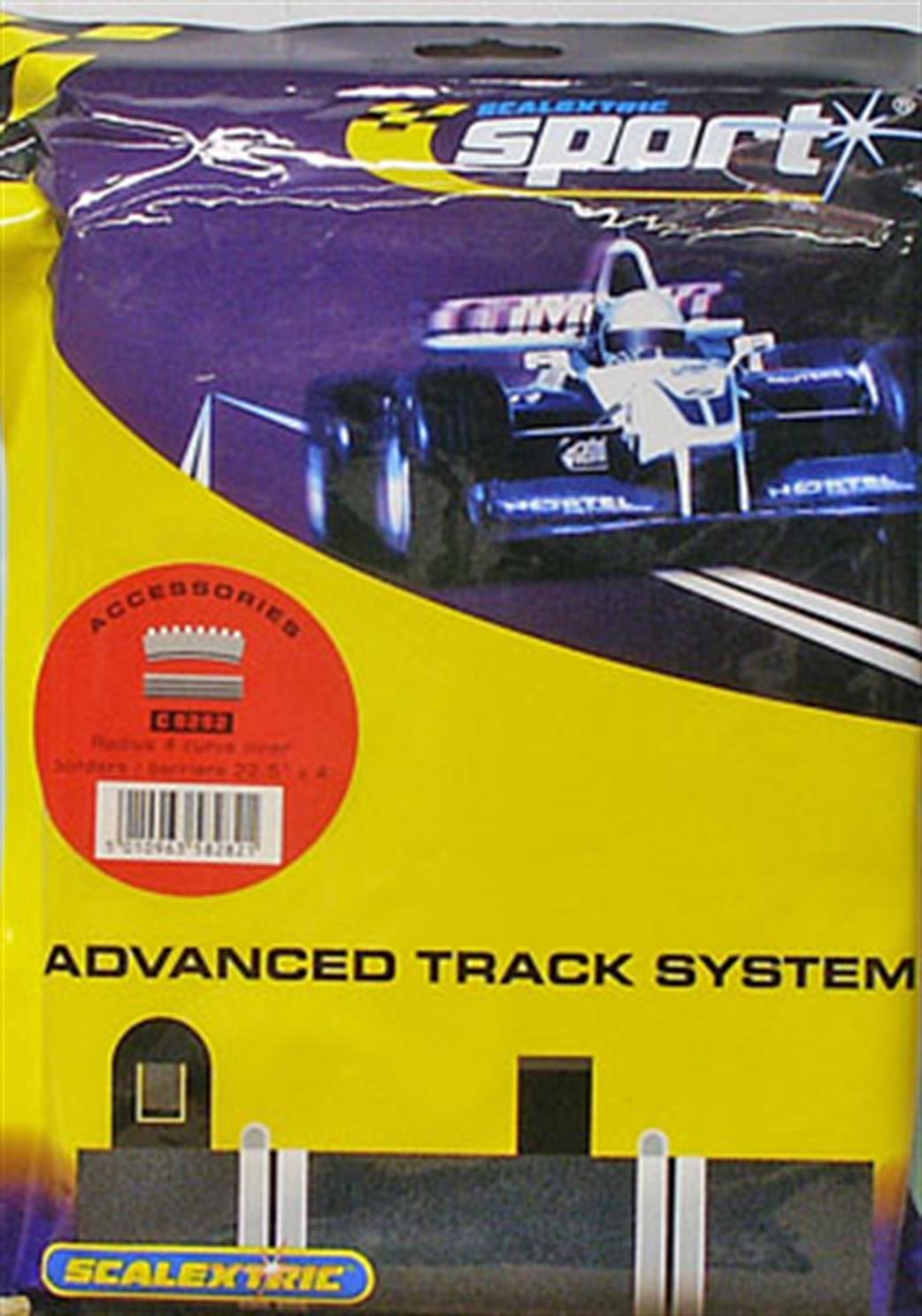 Scalextric C8282 Sport Track Radius 4 Curve Inner Borders 22.5 x4 1/32