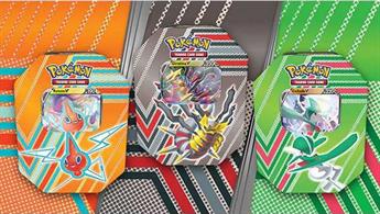 You will be sent one tin at random unless otherwise specified, subject to availability.In each tin you will find: 4 * Pokemon boosters1 * 1 of 3 foils (either Gallade V, Giratina V or Rotom V)