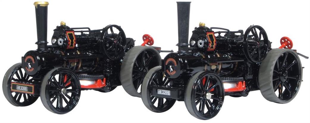 Oxford Diecast 1/76 76FBB006 Fowler BB1 Ploughing Engine Master & Mistress Twin Pack